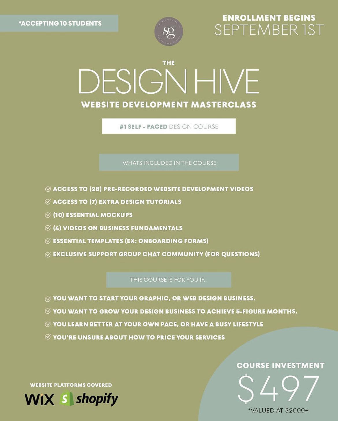 The Design Hive - Enrollment